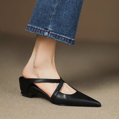 Aluna Mules in pelle autentica