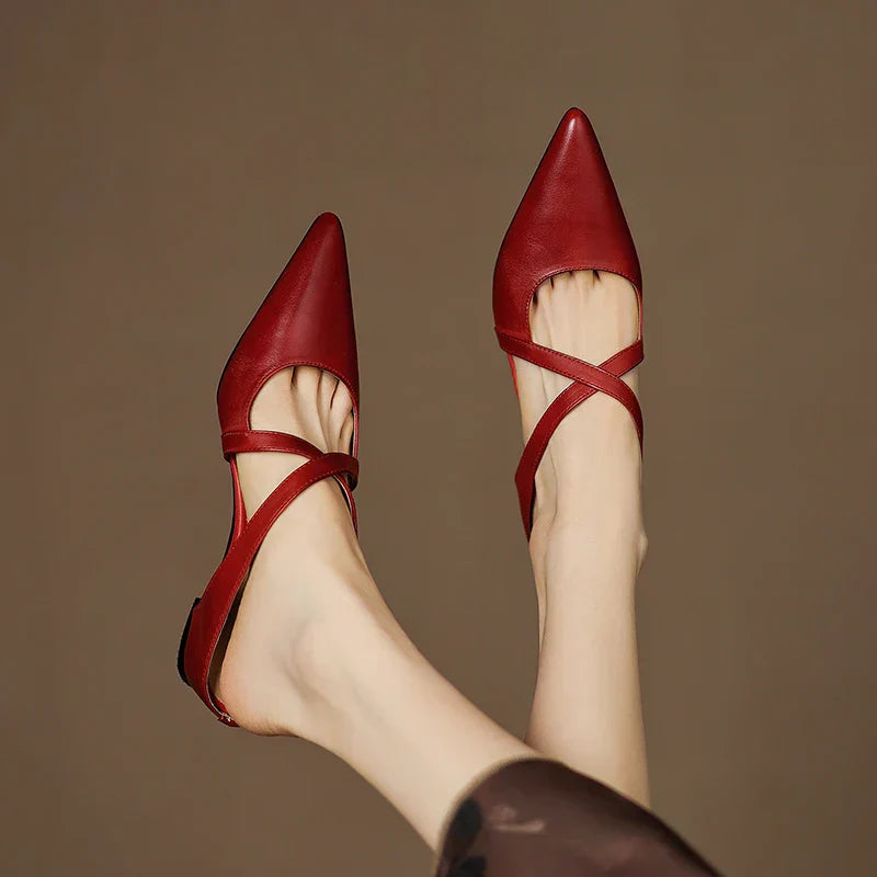 Aluna Mules in pelle autentica
