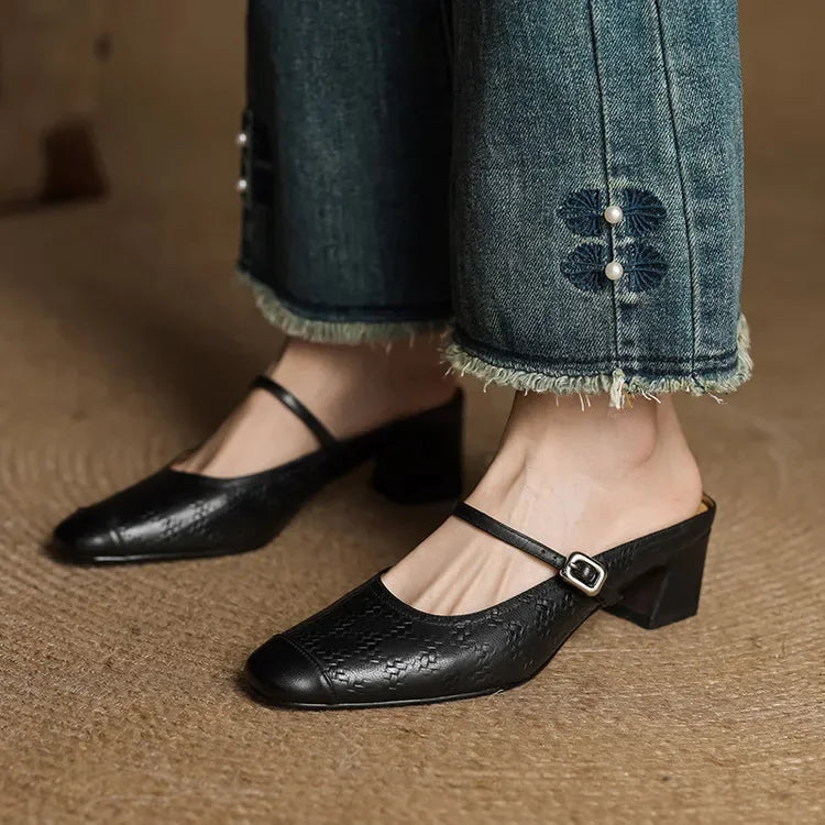 Becky Mules in pelle genuina