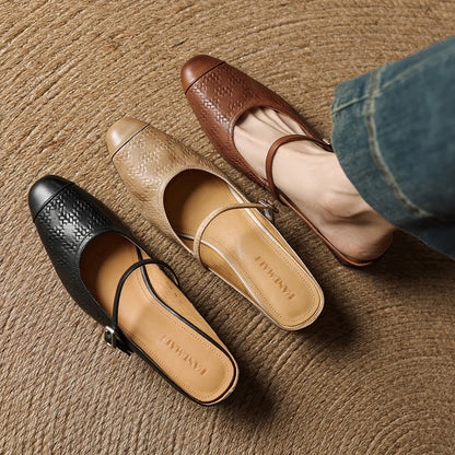Becky Mules in pelle genuina