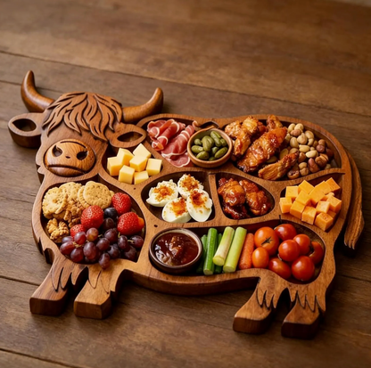 Tagliere di frutta e salumi a tema animali