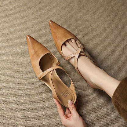Aluna Mules in pelle autentica