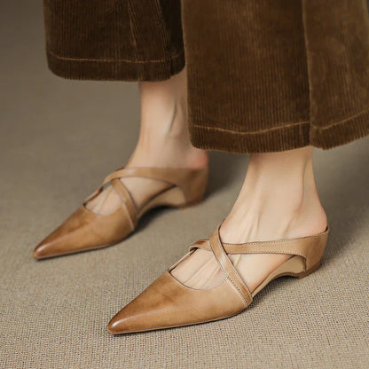 Aluna Mules in pelle autentica