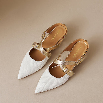 Brielle Mules in pelle genuina