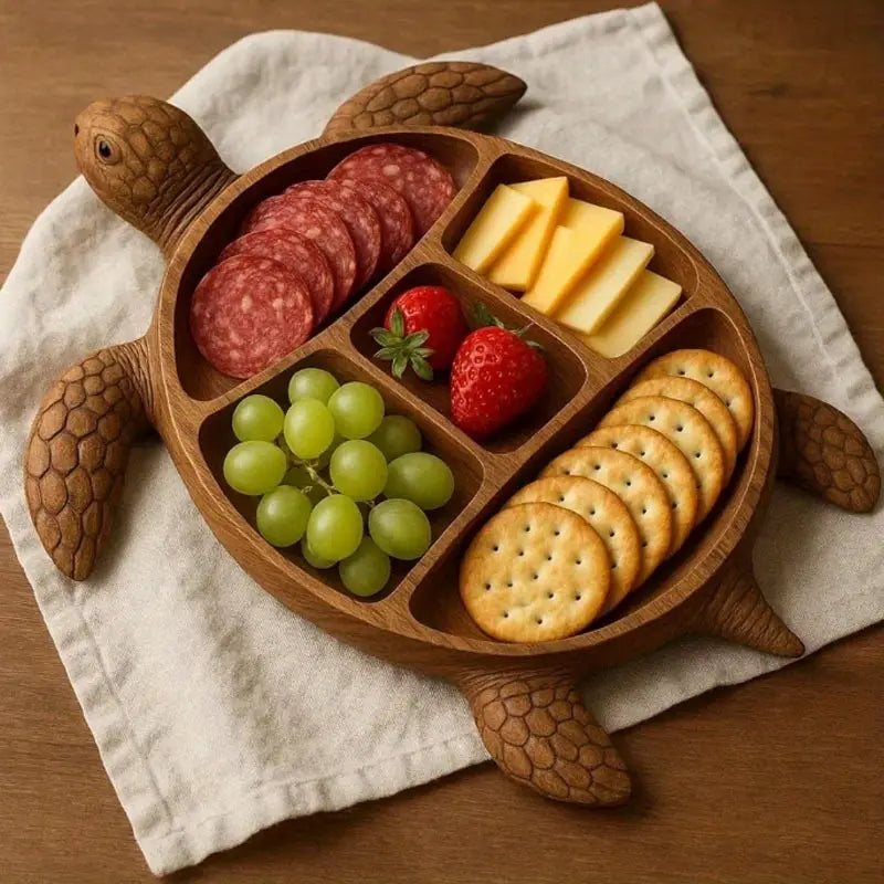 Tagliere di frutta e salumi a tema animali