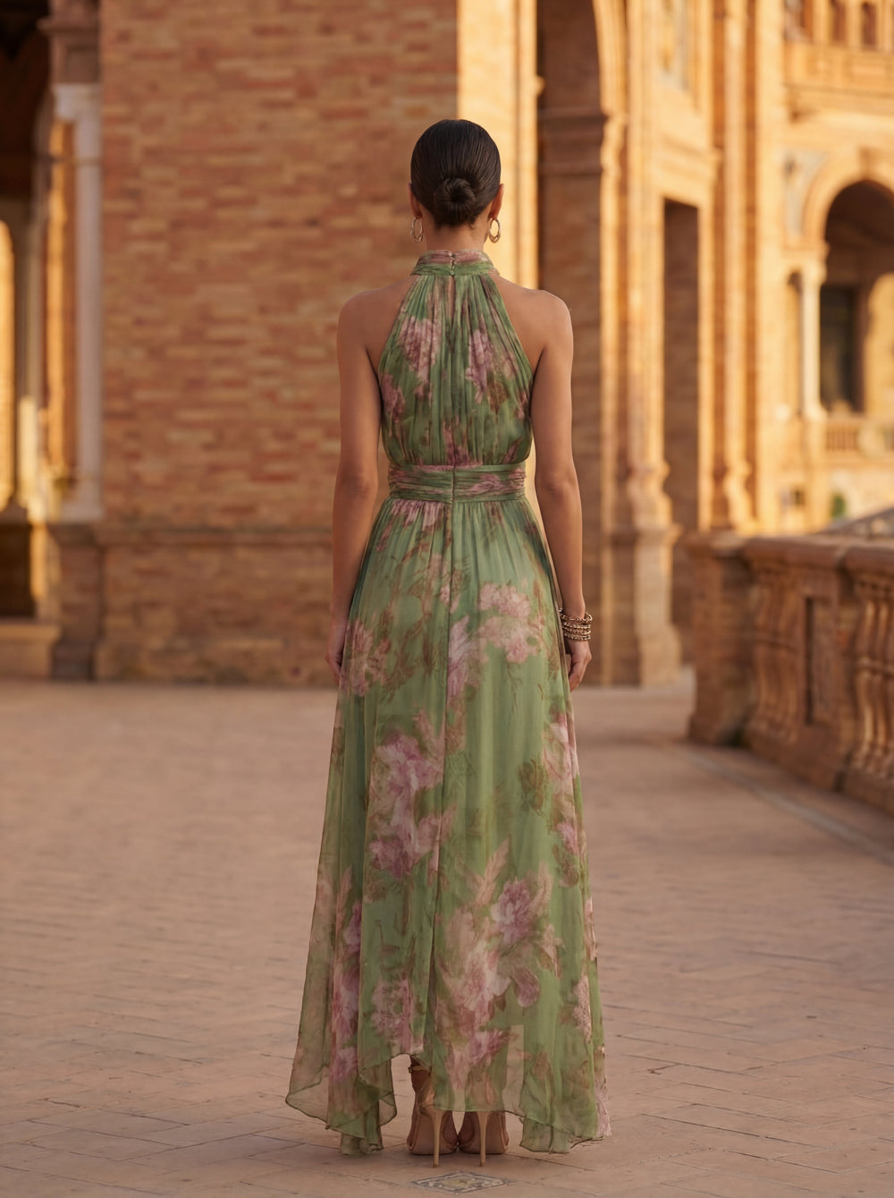 Olivia | Abito lungo in chiffon