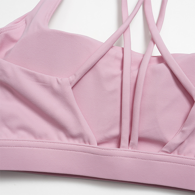 Wholesale Women's Cloud-Feel Cross-Back Sports Bra & Tennis Skirt Set – Moisture-Wicking 2-Piece Athletic Set