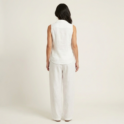 Twiila | Set con top avvolgente e pantaloni a gamba larga