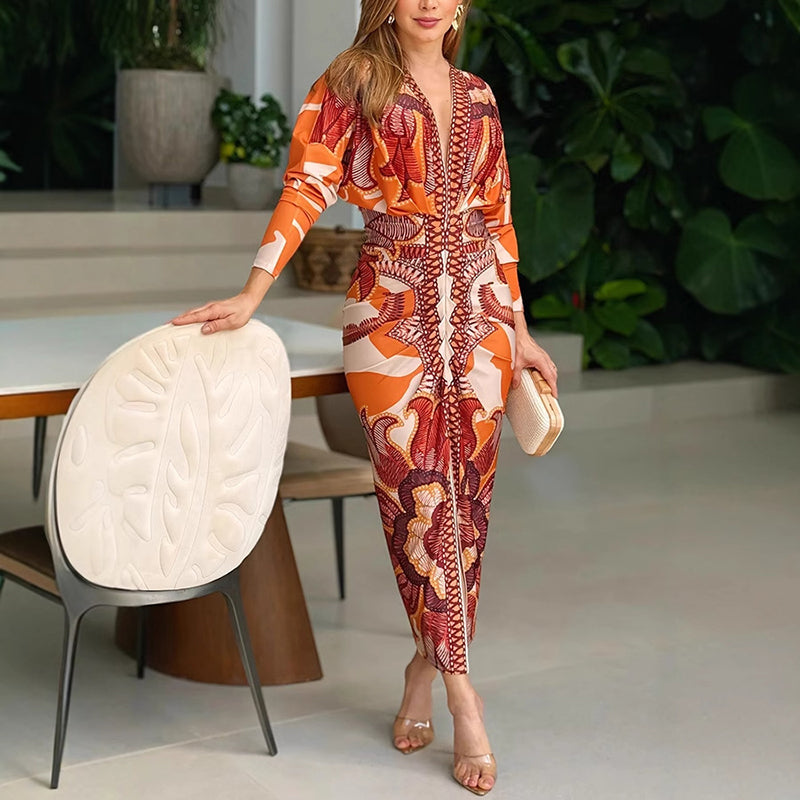 Blysse™ Vestito elegante con scollo a V